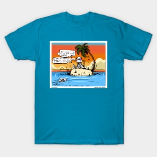 Cat stranded on an island T-Shirt